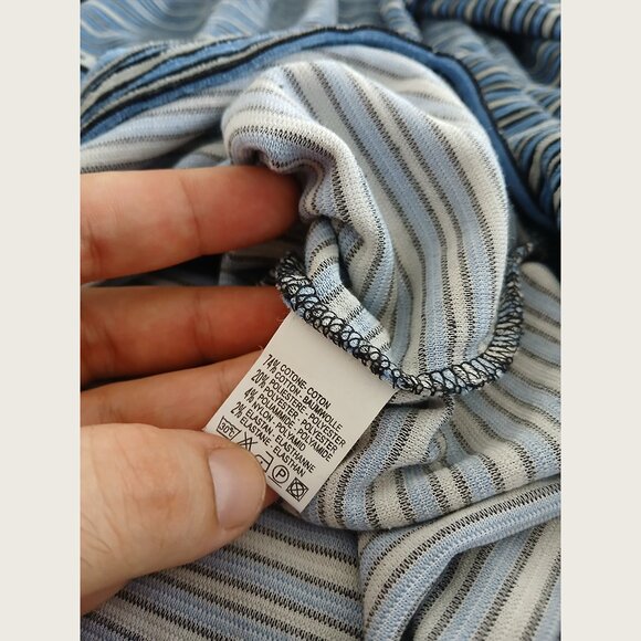 CLOSED - Velvet striped collared sweater - Sz XL (fits L) - Picture 8 of 8